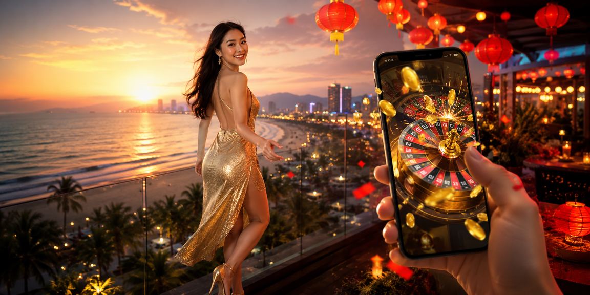 Cảnh biển Đà Nẵng với các hoạt động giải trí và cá cược trực tuyến